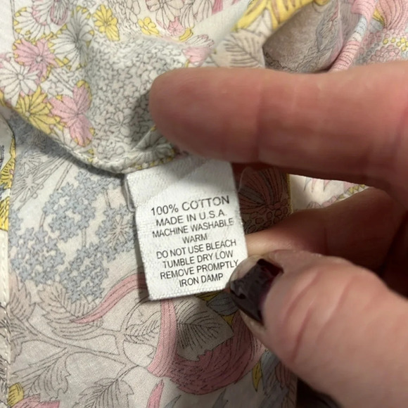 Maus & Hoffman Liberty Fabric Long Sleeve Button Down Shirt Size Small - Picture 8 of 8